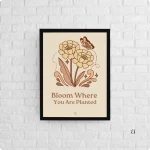 Blooming Grace Motivational Poster