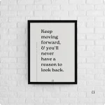 “Forward Momentum” Minimal Motivational Quote Poster