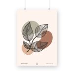 Tranquil Petals Earthy Abstract Boho Print