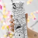 FrostBite Icecream Doodle Tumbler Bottle