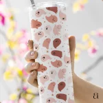 Pink Pastel Ghostly Bliss Tumbler Bottle V1 (White)