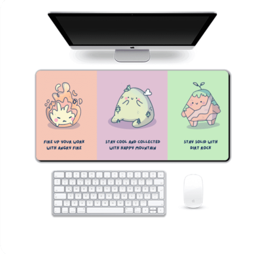 Shop Elemental Trio Desk Mat by Aestheseals