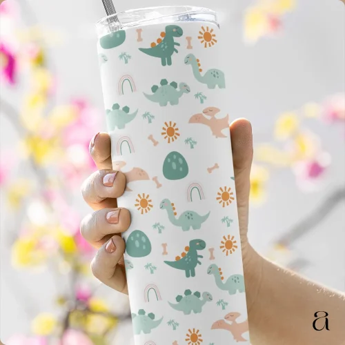 Dino Adventure Stainless Steel Tumbler Bottle from Aestheseals