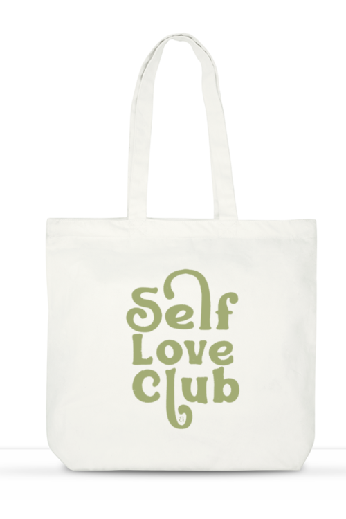 Self Love Club Large Tote Bag by Aestheseals