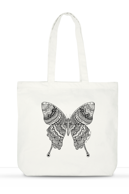 Majestic Butterfly Large Tote Bag