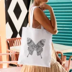 Majestic Butterfly Large Tote Bag