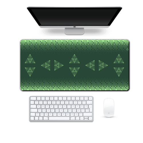 Geometric Glow Desk Mat