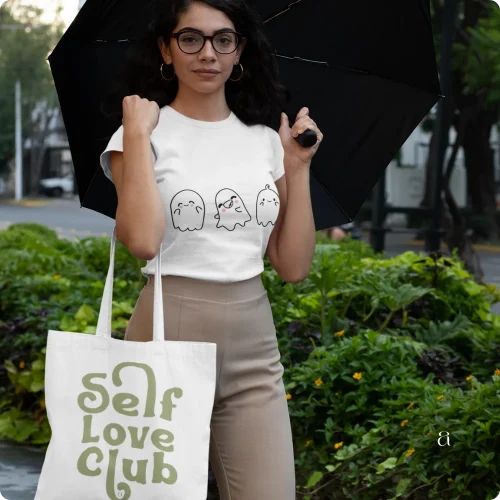 Self Love Club Aesthetic Tote Bag