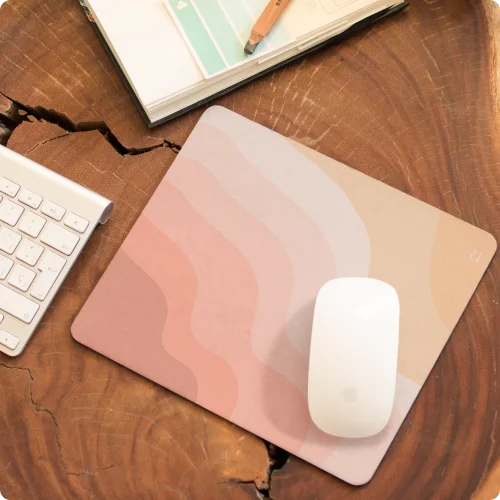 Blush Sands Flow Mouse Pad