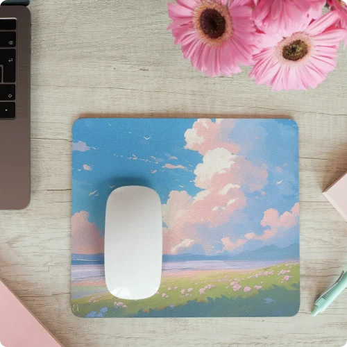 Serenity Skies Anime Mouse Pad by Aestheseals