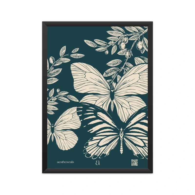 Butterfly Framed Poster by Aestheseals