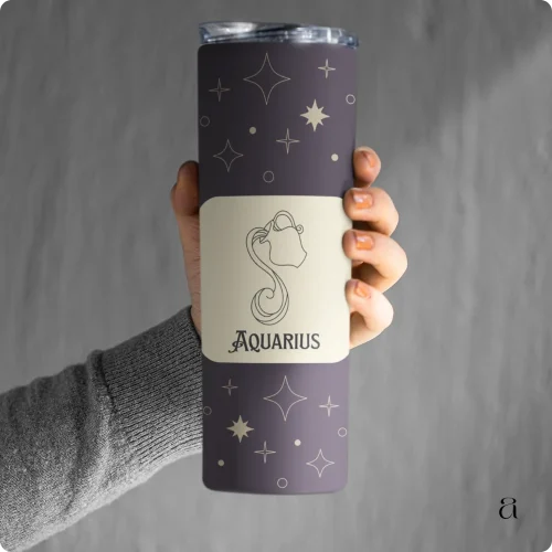 Aquarius Cosmic Flow Tumbler