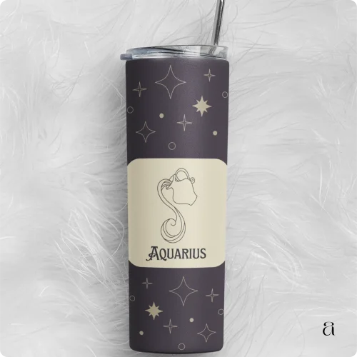 Aquarius Cosmic Flow Tumbler